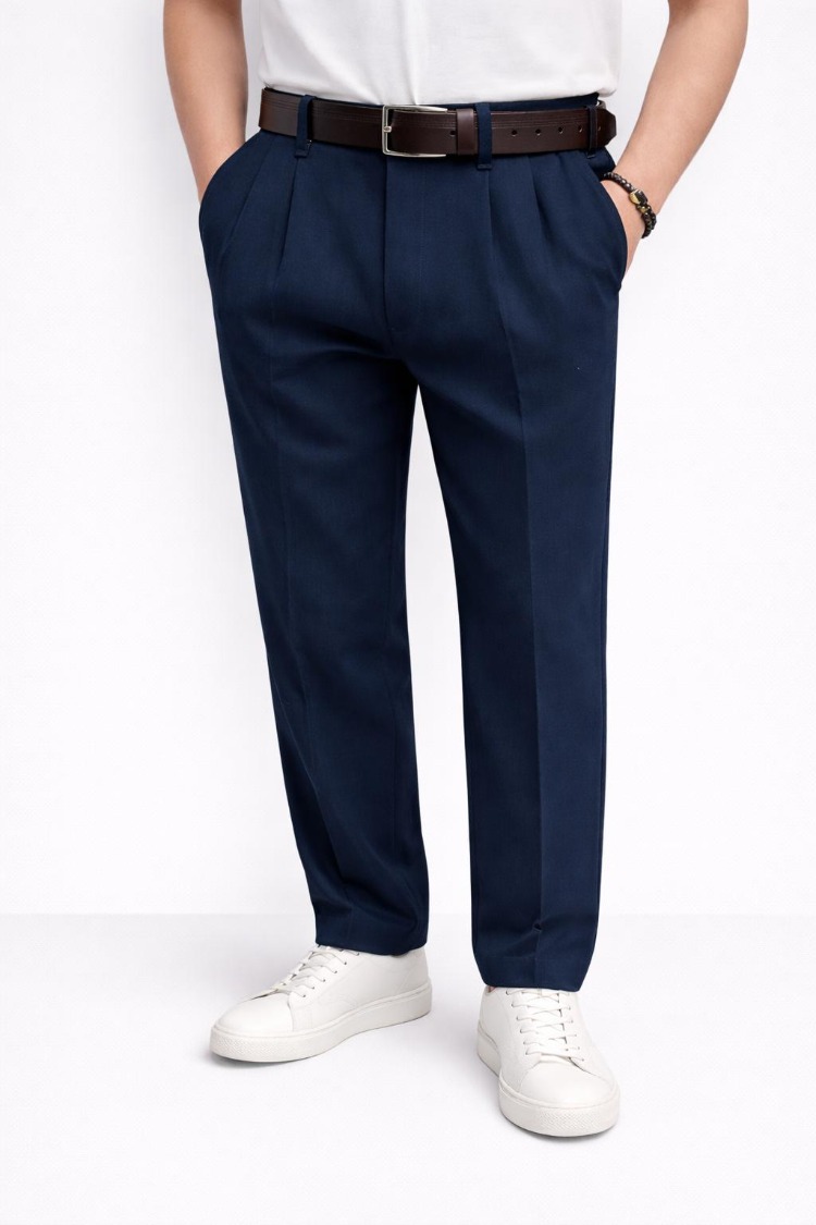 Erkek Lacivert Baggy Pantolon