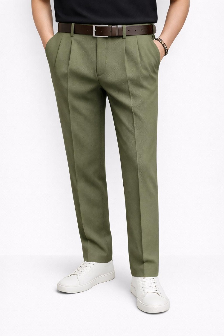 Erkek Yeşil Baggy Pantolon