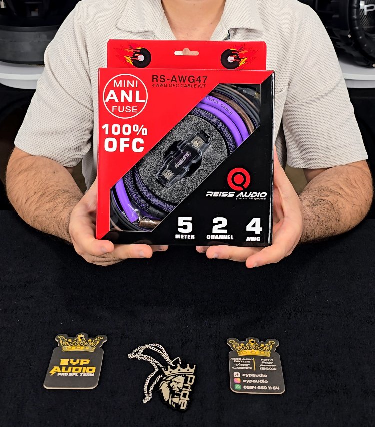 REİSS AUDİO 4GA %100 BAKIR OFC KABLO SETİ PRO