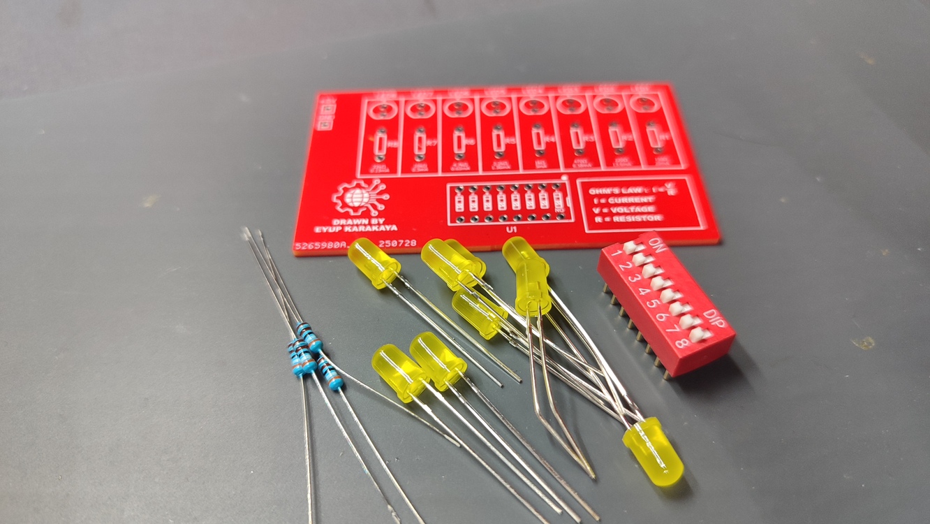 DC 5V LED Akım Testi Ohm Yasası DIY Lehimleme Uygulama Kiti 