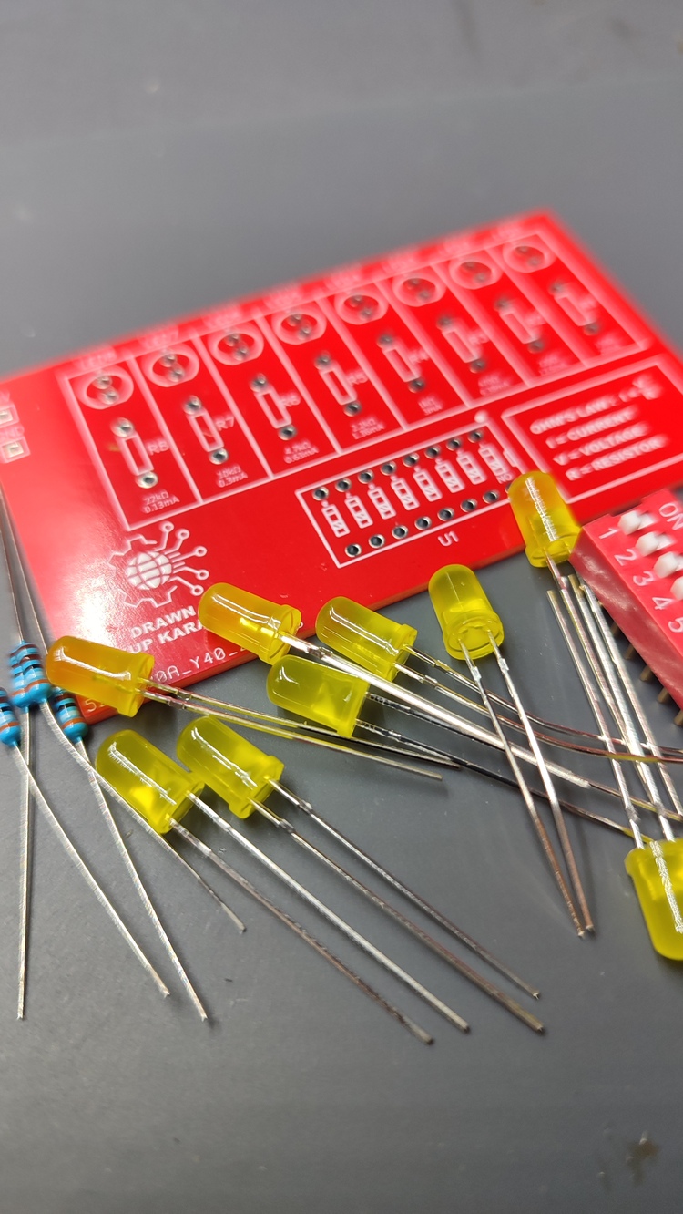 DC 5V LED Akım Testi Ohm Yasası DIY Lehimleme Uygulama Kiti 