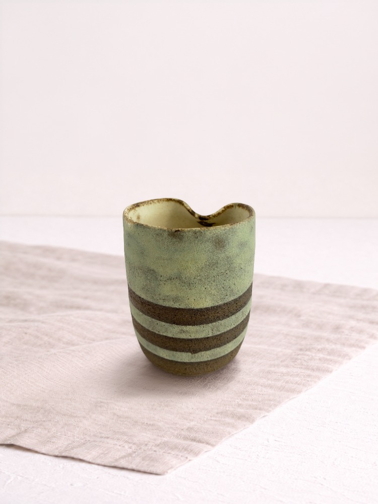 Pipetli Stoneware Bardak