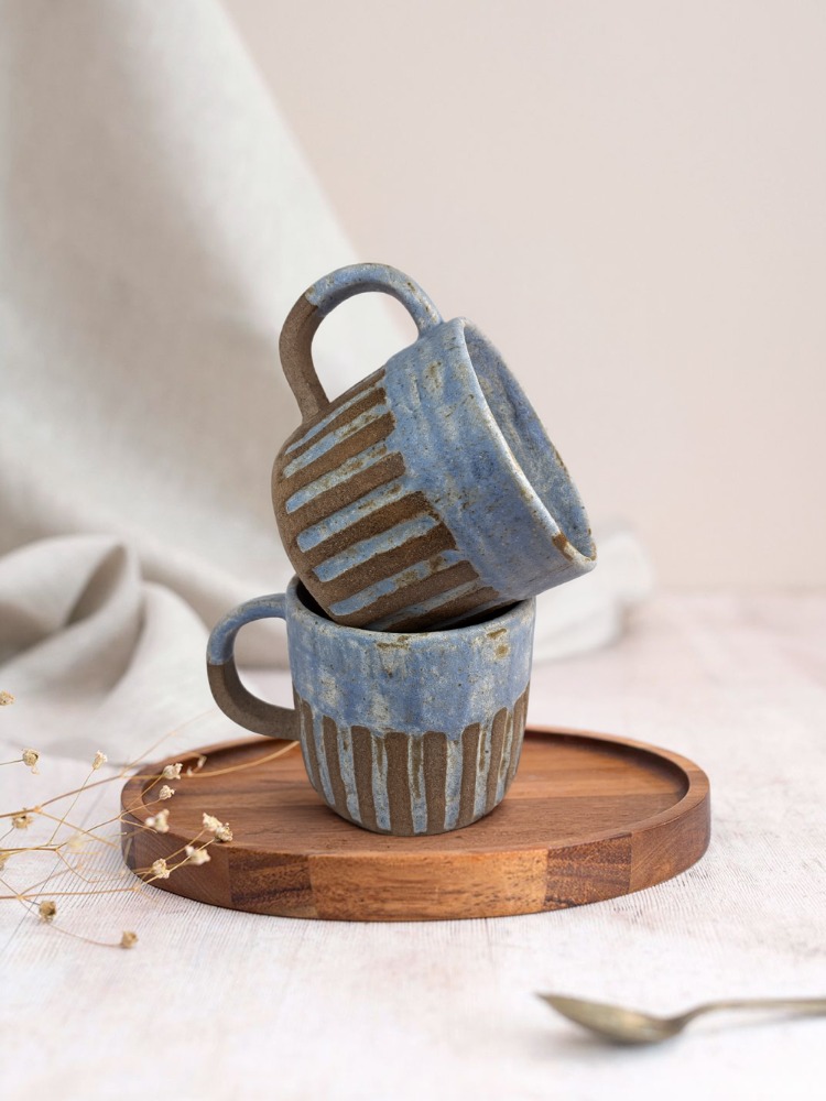 Stoneware Kupa - 2'li Set