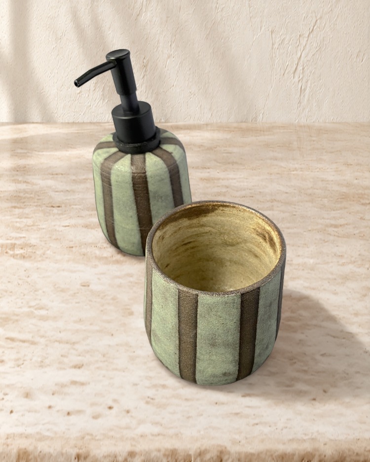2'li Stoneware Banyo Seti