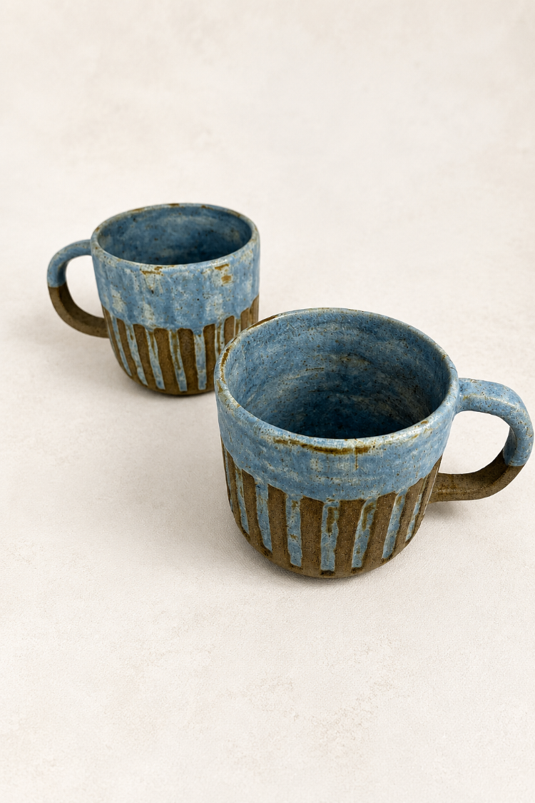 Stoneware Kupa - 2'li Set