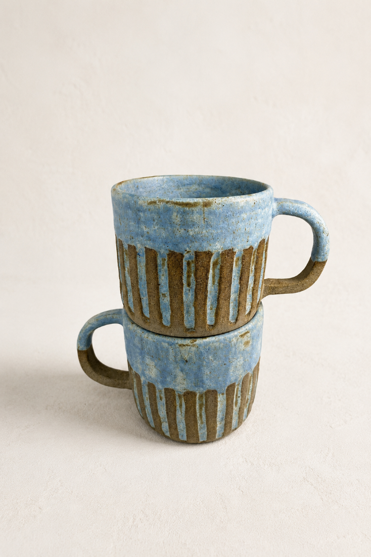 Stoneware Kupa - 2'li Set