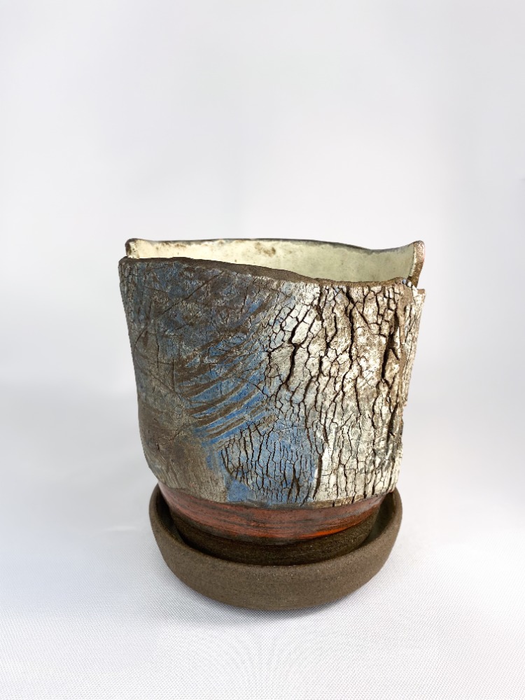 Stoneware Saksı & Tabak Seti (Özel Seri)