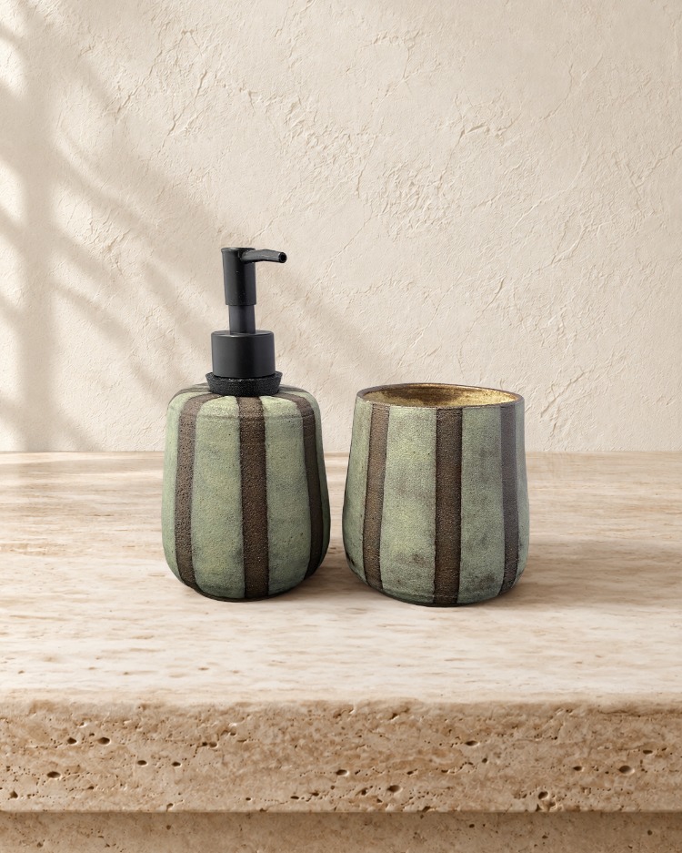 2'li Stoneware Banyo Seti