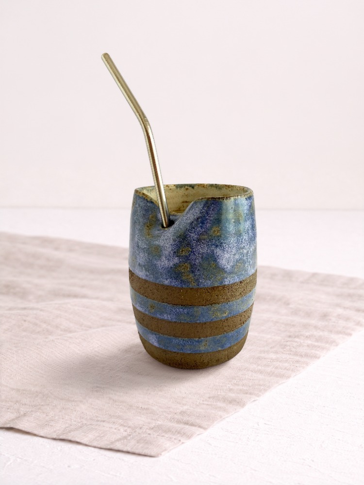 Pipetli Stoneware Bardak