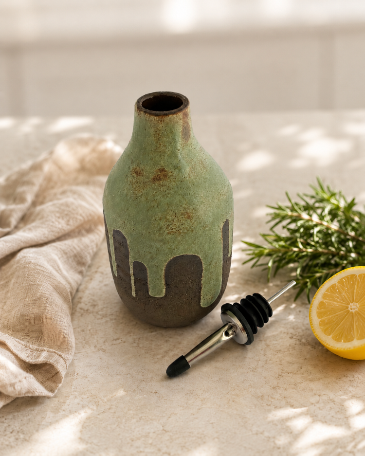 Stoneware Yağ Şişesi