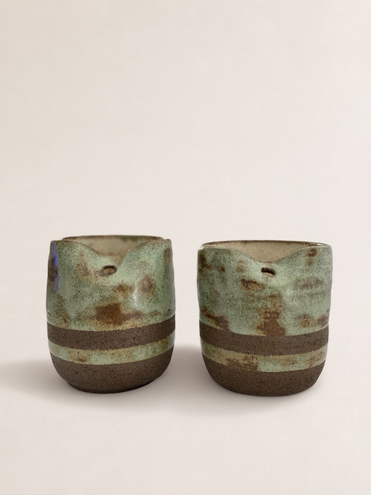 Pipetli Stoneware Bardak
