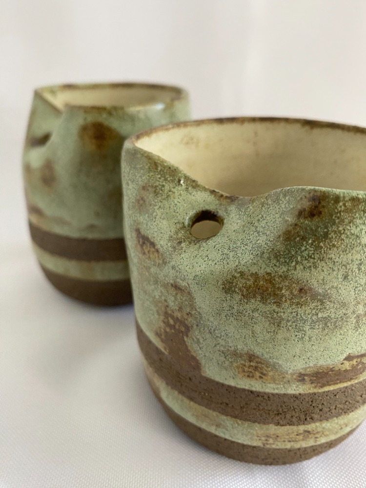 Pipetli Stoneware Bardak