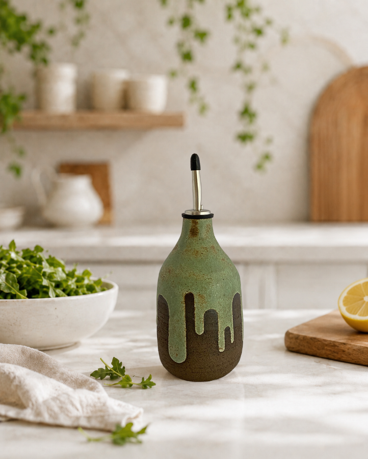 Stoneware Yağ Şişesi
