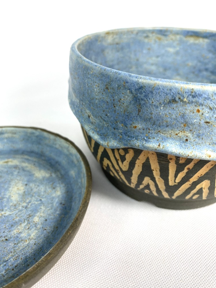 Stoneware Saksı + Tabak Seti