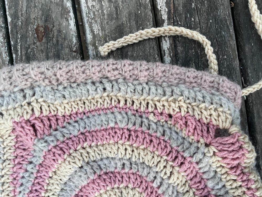 blush spiral balaclava