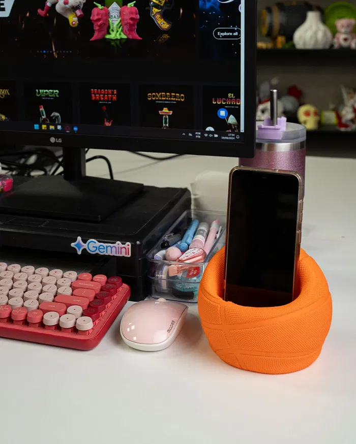 Basket Topu Telefon Tutucu