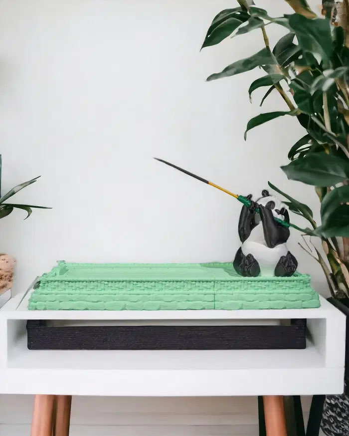 Panda Bambu Flüt Tütsülük
