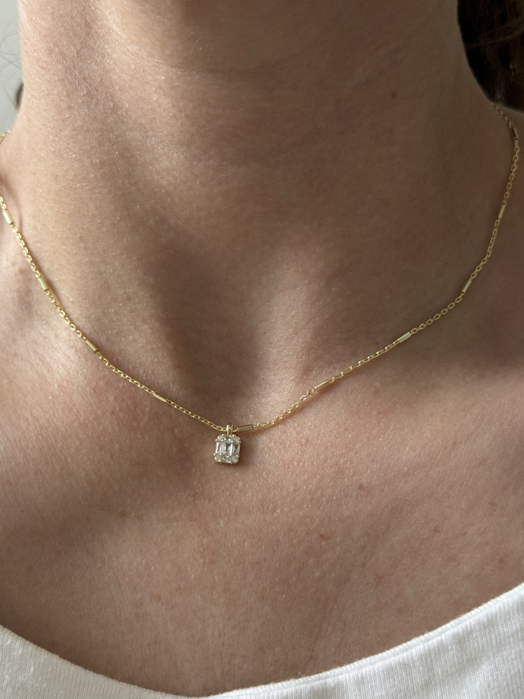 Altın Kaplama Mini Baget Choker Kolye