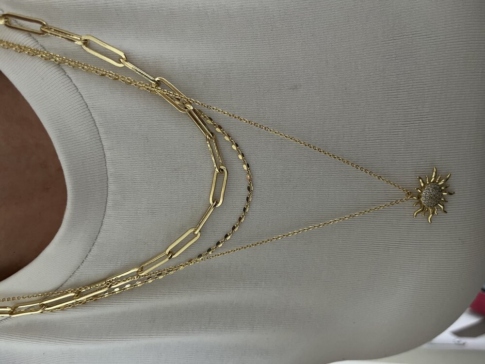 Xuping 50 cm Aynalı Zincir Kolye