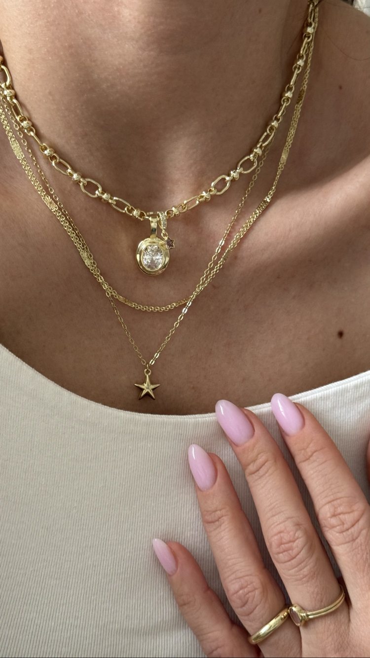 Altın Kaplama Valora Shine Choker Kolye