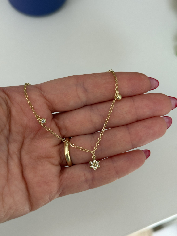 Xuping Mini Çiçek Sallatılı Halhal