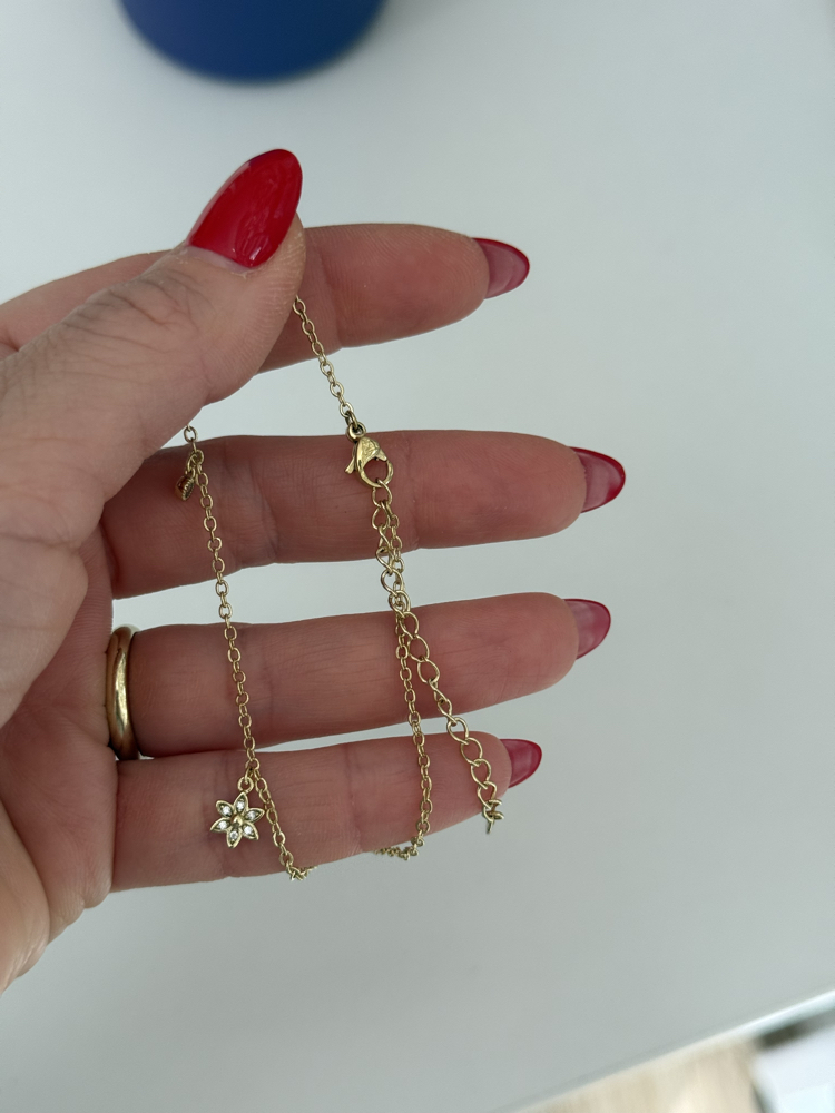 Xuping Mini Çiçek Sallatılı Halhal