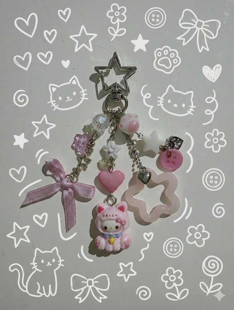 Pink Kitty Charm