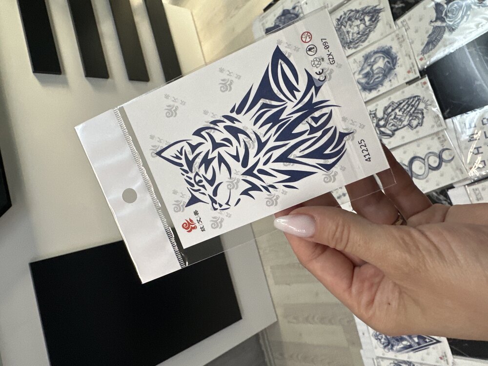 Asil Bakış” – Tribal Kedi Geçici Dövme (11x8