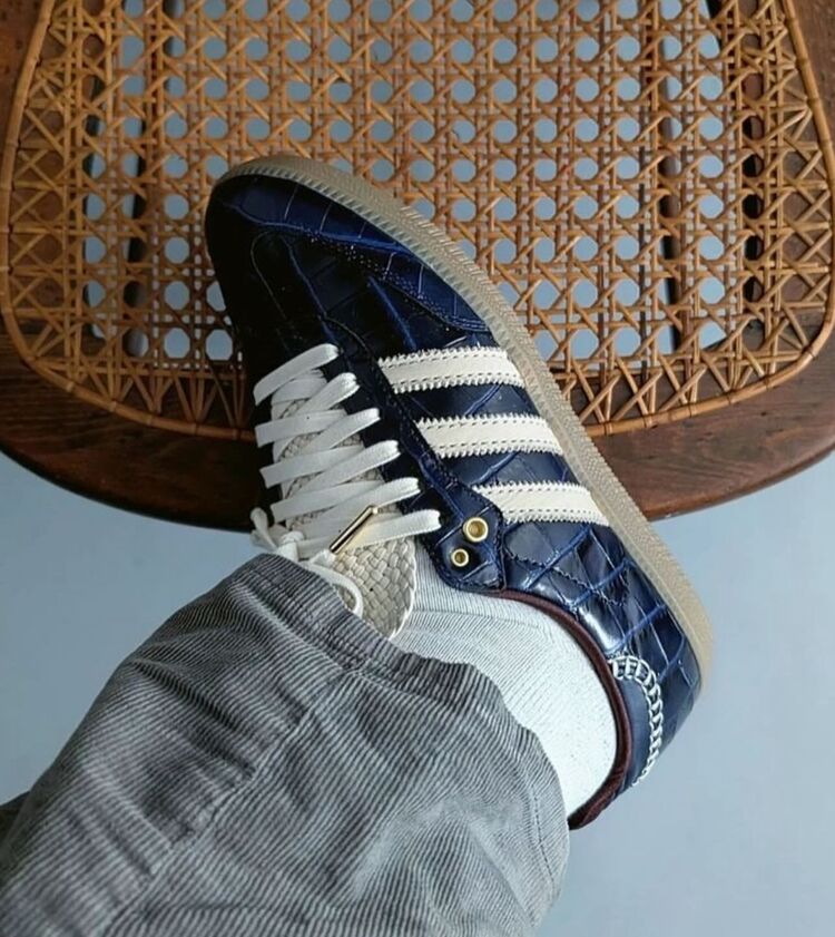 Adidas Samba X Wales Bonner Navy Croc