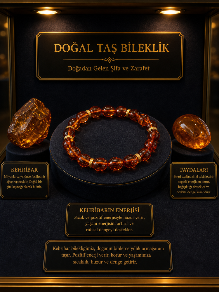 KEHRİBAR BİLEKLİK İLE AURA TEMİZLİĞİ