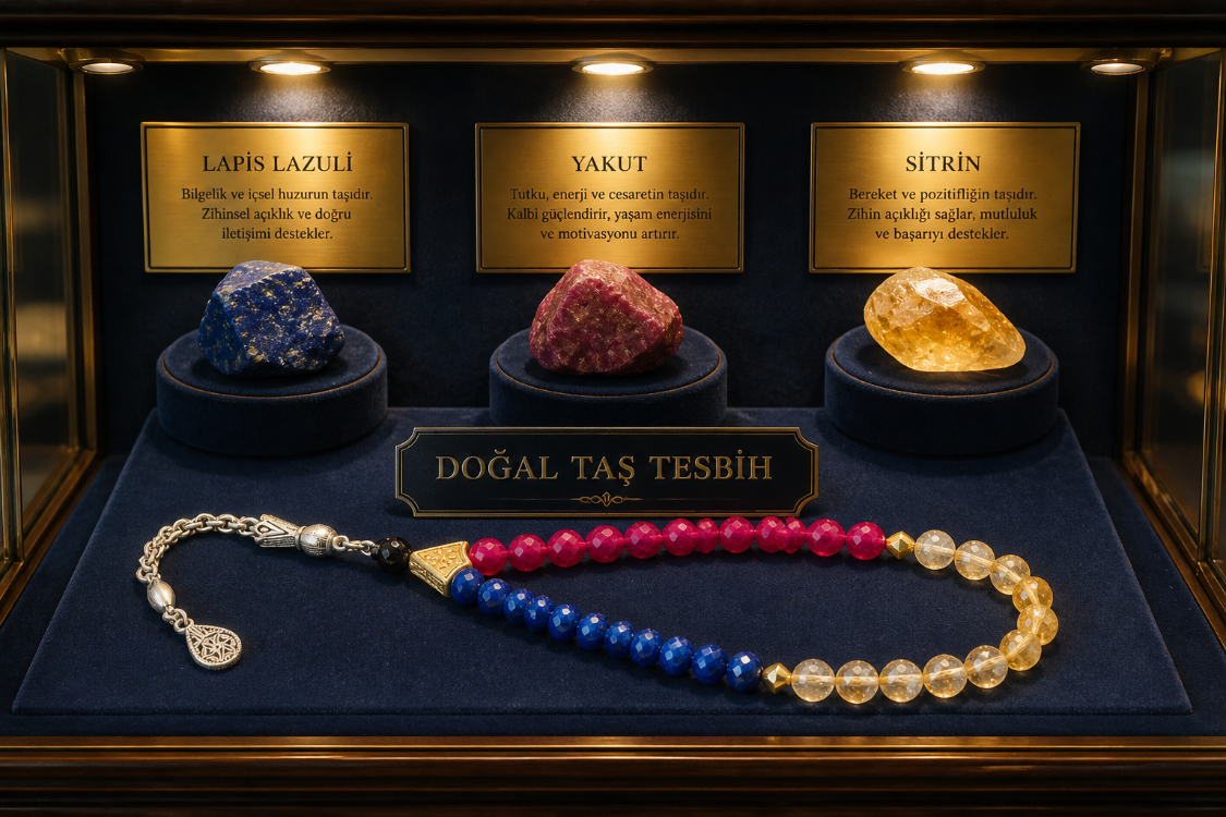 LAPİS YAKUT VE SİTRİN TAŞI TESBİH ETKİSİ