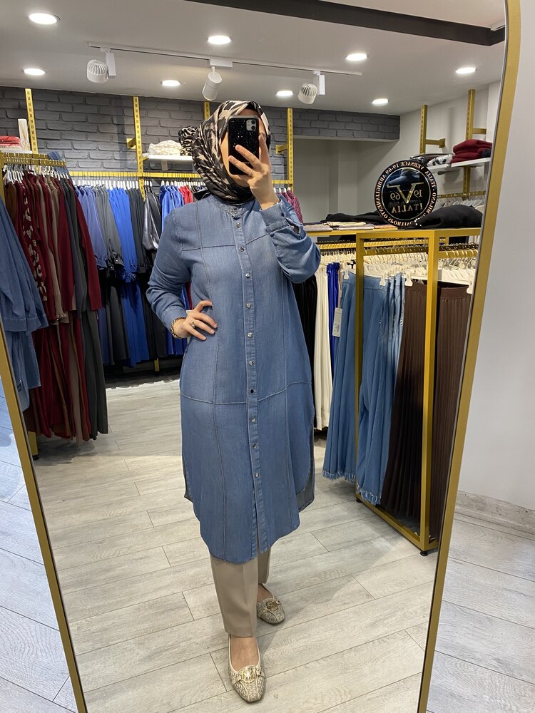 Çıtlı Tensel Famelin Tunik