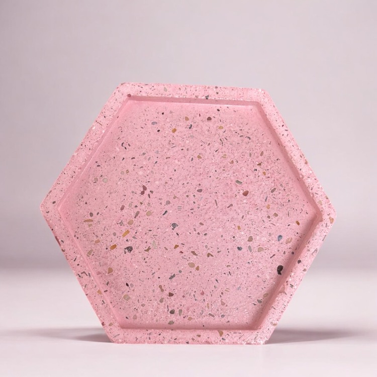 Form – 2’li Beton Bardak Altlığı Seti | Şeker Pembe