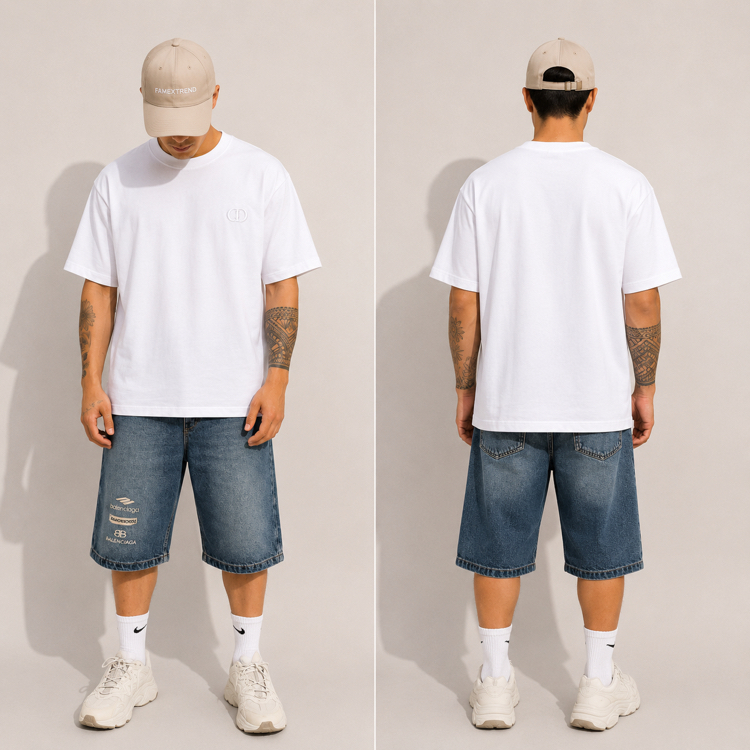 Beyaz Owersize Tshirt