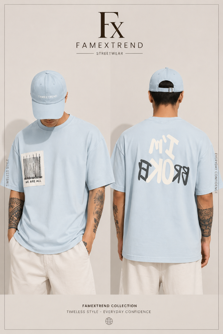 “Streetwear Baskılı T-Shirt”