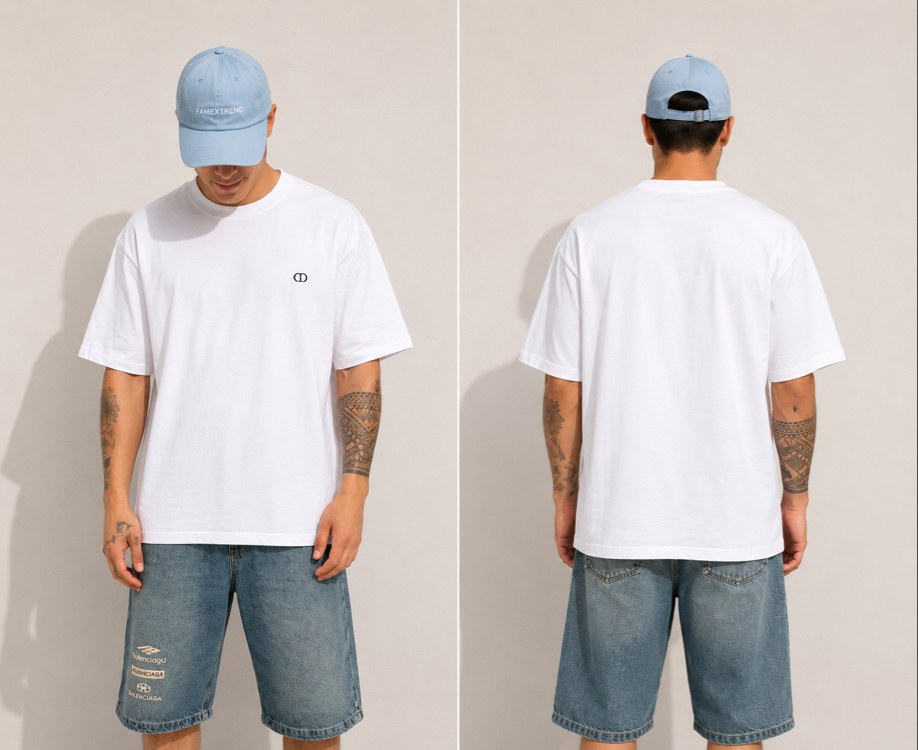 Beyaz Owersize Tshirt