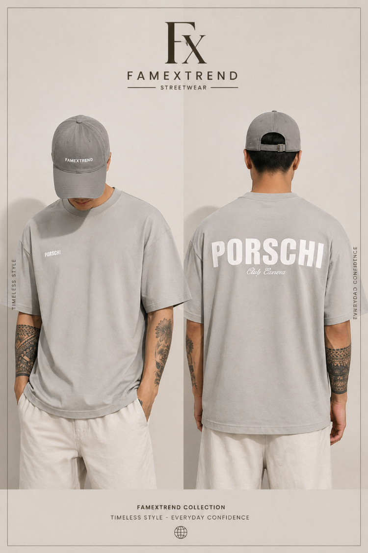 Porsche Baskılı Tshirt