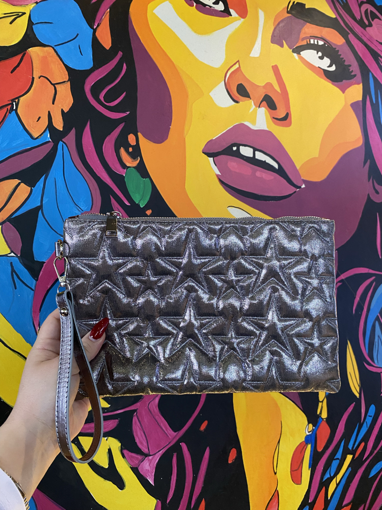 Yıldızlı clutch çanta 