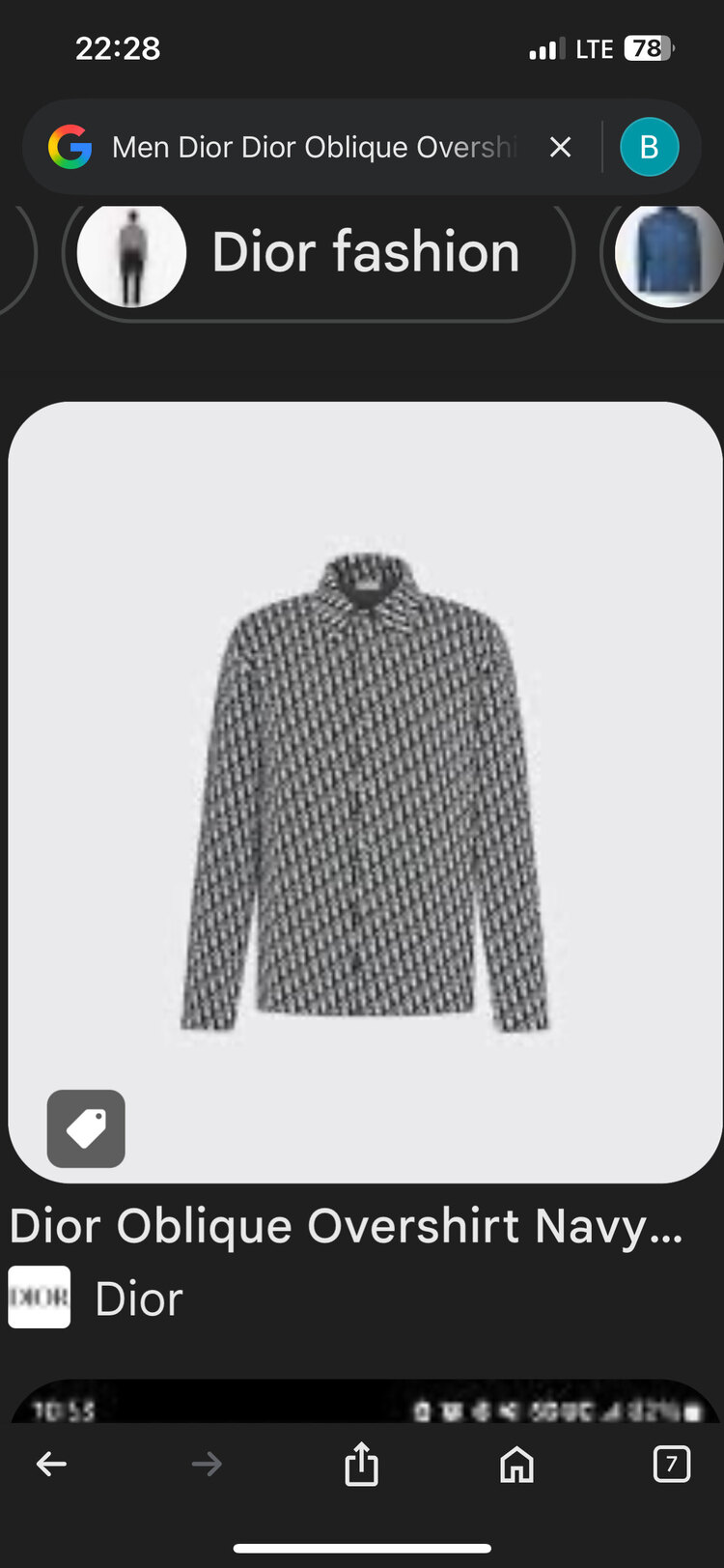 Dior Gabardin Gömlek