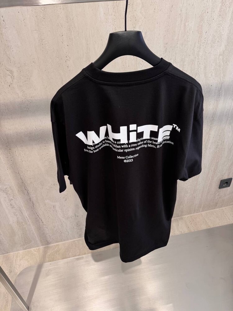 Off White Siyah Oversize Tshirt