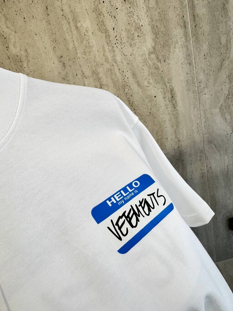 Vetements Beyaz Tshirt