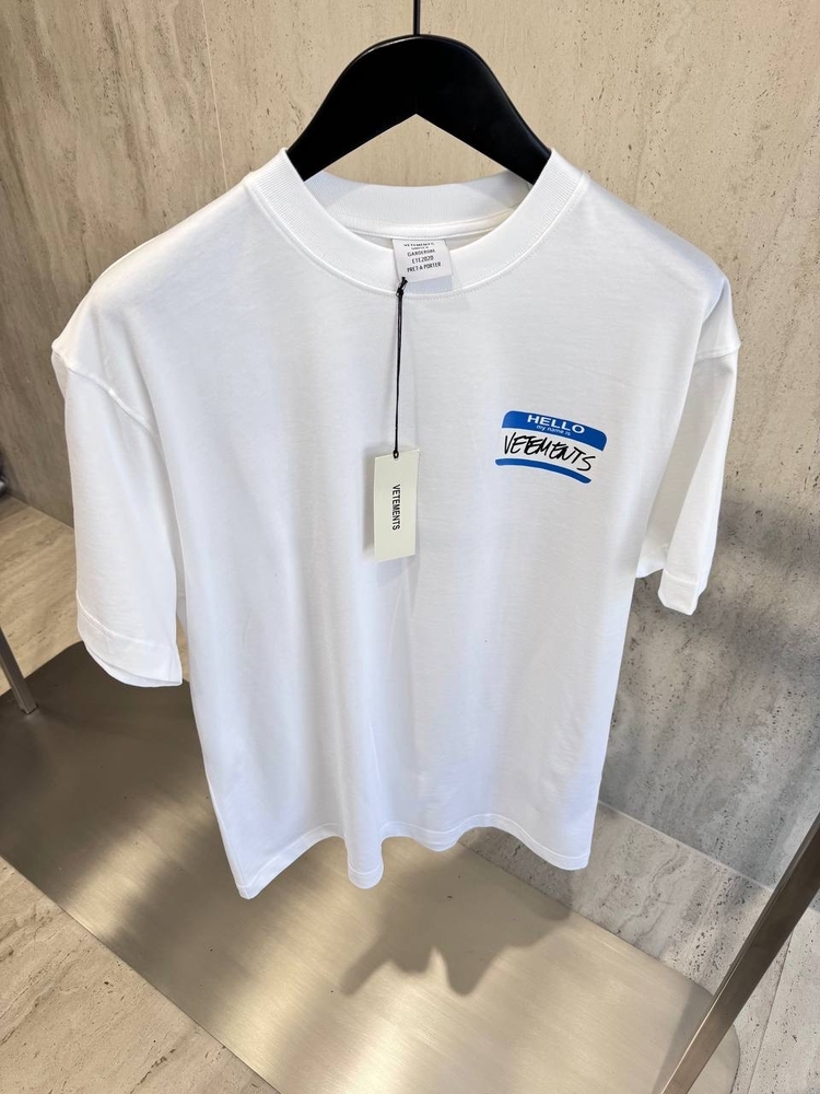 Vetements Beyaz Tshirt