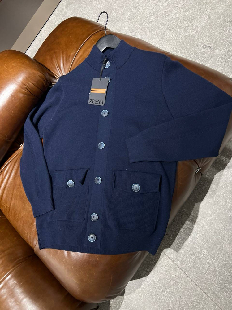 Zegna Düğmeli Hırka