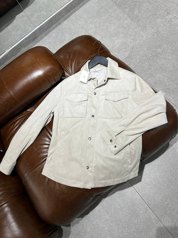 Brunello Cucinelli Ekru Nubuk Ceket
