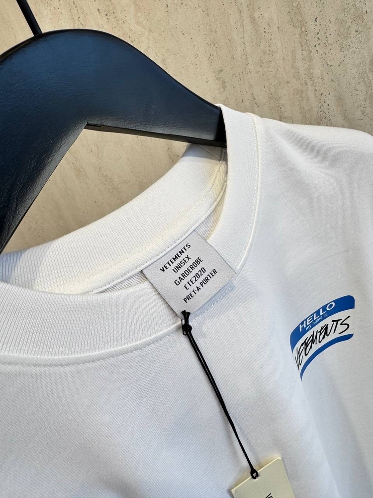 Vetements Beyaz Tshirt