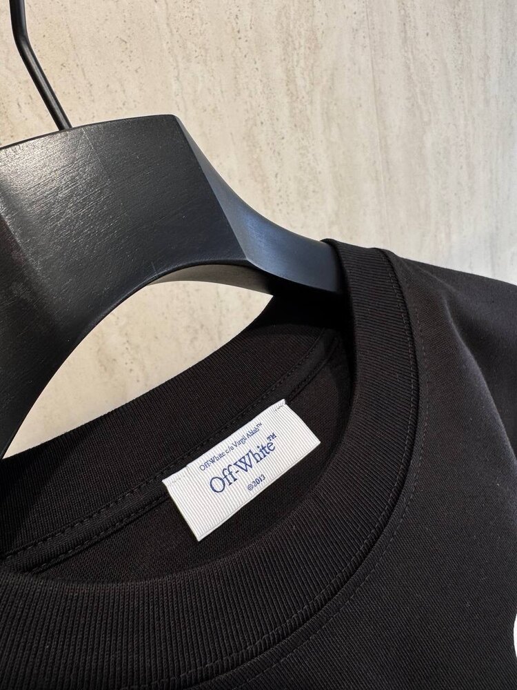 Off White Siyah Oversize Tshirt
