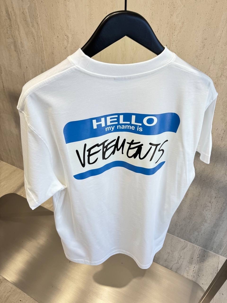 Vetements Beyaz Tshirt