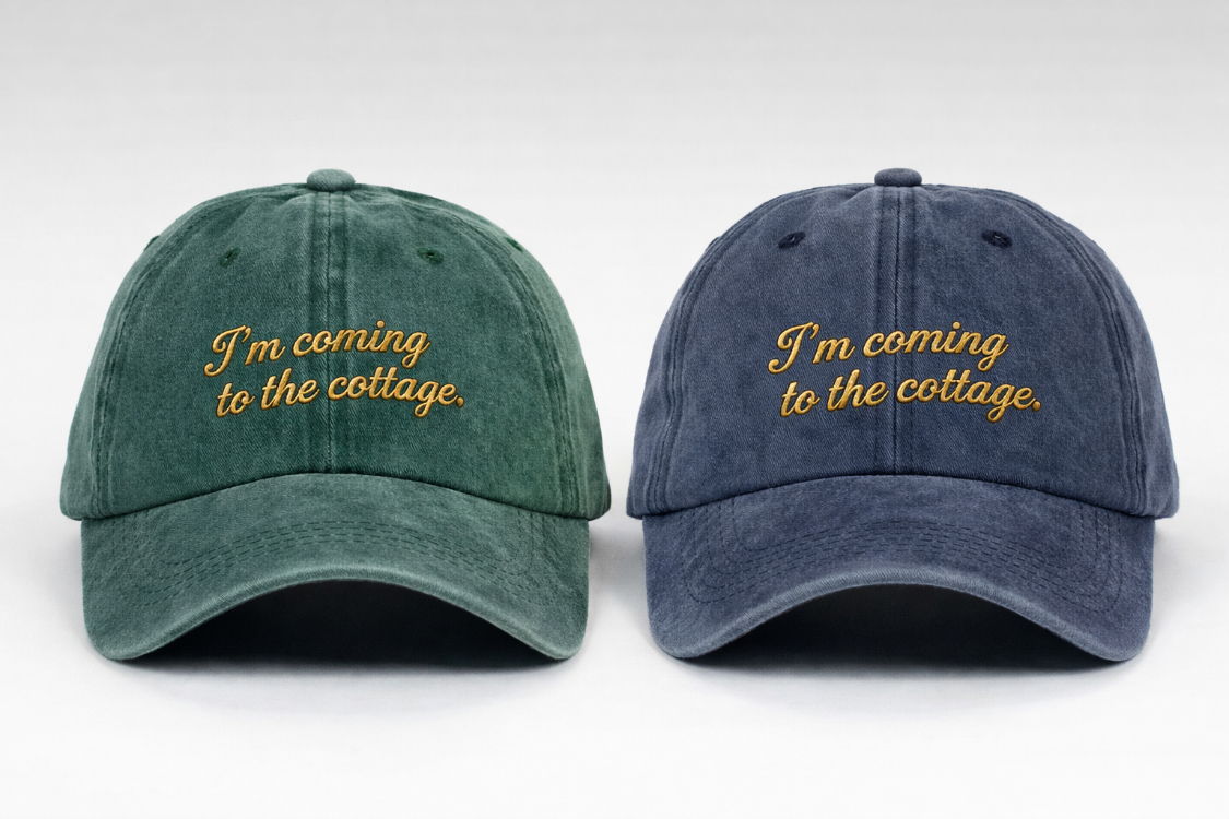 "I'm coming to the cottage" Nakışlı Şapka - LIMITED