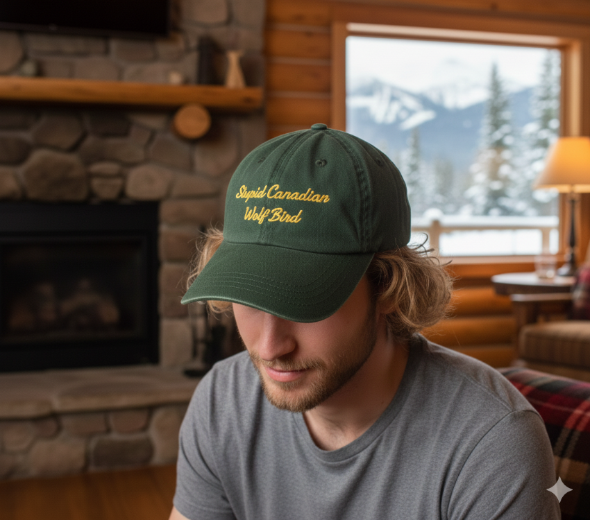 Stupid Canadian Wolf Bird Nakışlı Şapka LIMITED