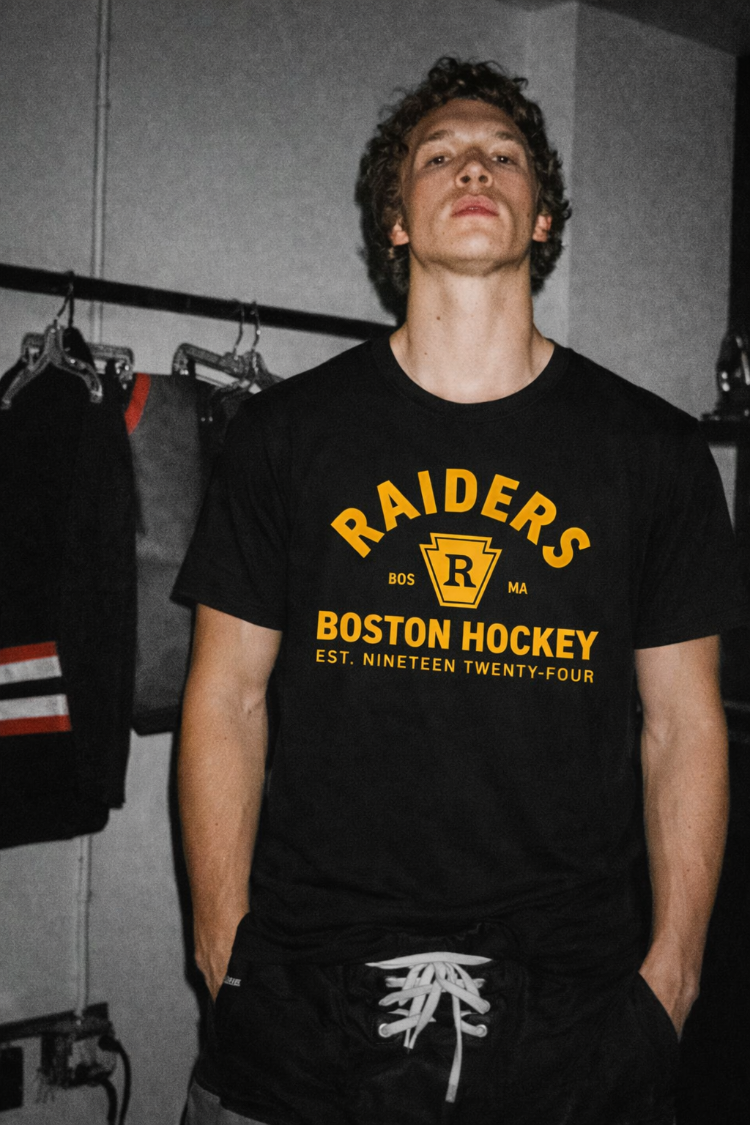 ROZANVOZ - Boston Raiders T-Shirt Oversize Ön ve Arka Baskı